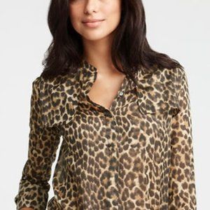 Ann Taylor Leopard Blouse